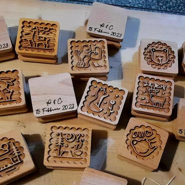 Bomboniere stampi per biscotti in legno