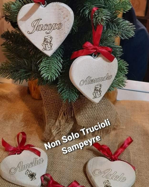 cuore natale legno